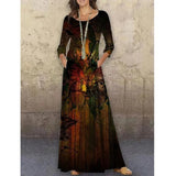 Spring Autumn 3D Ruffles Befree Maxi Dress Large Big Sexy Full Long Sleeve Boho Party Elegant