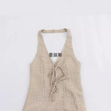 Summer New Women's Decoration Bare Back Hanging Neck Sling