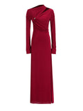 Temperament Collar Dress Dress In Spring 2025 New Simple Fold Design Textured Temperament