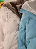 reversible corduroy jacket with contrasting