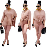 Size S-5XL 2 Piece Set Women Pants Sets Solid Loose Top Leggings Shot Sleeve Summer Jogger Tracksuit Wholesale