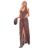 Single Breasted Snake Print Fashion Lapel Sexy Sheer