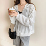 Women's 2023 New Summer Loose Thin Breathable Coat Sunscreen Dress Ice Cardigan-Outfit