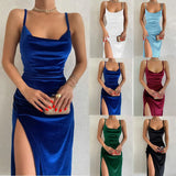Women's Clothing 2025 New Spring And Summer Fashion Sexy Repair Fork With Dress