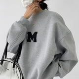Punk Long Sleeve Graphic Sweatshirt-Outfit