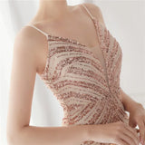 Shining Sequins V Neck Strapless Slim Formal Cocktail Party