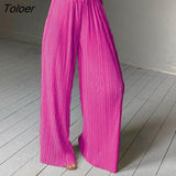 Khaki Pleated Wide Leg Pants Women Trousers Elegant Casual Palazzo Pants Elastic High Waist Ruched Oversized Pants