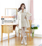 And Winter Long Female Hair Coat Han Hair Collar Coat