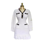 Autumn/Winter 2025 New Waffle Small Scent Style V-Neck Knitted