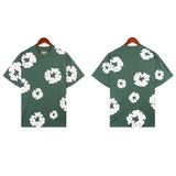 Printed Flower Wood Cotton Loose Sweater Y2K Hip Hop Street Pullover For Leisure-Outfit