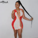 Summer Sexy Club Outfit Party Dresses Women Sleeveless Bodycon Elastic Mini Tank Dress Bandage Dress Sundress Ladies