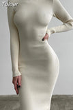 Sweater Dress For Women Long Sleeve Sexy Bodycon Dresses Vestidos Women Autumn Winter Slim Elastic Knitted