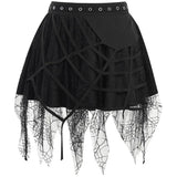 Summer New Dark Wind Gothic Punk Skirt Fashion Leisure Full-Length Skirt-Outfit