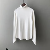 Women's Turtleneck Slim Fit Sweater Roll Collar Pullover Ladies High Neck Inner Long Sleeve Knit Tops Winter