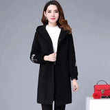 coat autumn and winter cashmere medium length spring and autumn foreign style windbreaker new versatile women's