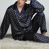 Winter Pajamas Thicken Warm Soft Flannel Pajamas Man Long-sleeved Sleepwear Couple Homme Nightwear