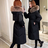 New Down Cotton Padded Clothes Women's Middle And Long Winter Clothes Cotton Padded Clothes Thickened Knee Cotton