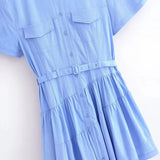 New Series With Belt Shirt Dress