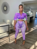 Summer Streetwear 2 Two Piece Sets Outfits Tracksuit Women Short Sleeve Crop Top Skinny Shorts Print 3D Matching Sets