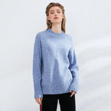 Casual O Neck Batwing Sleeve Sweater Women Solid All Match Knitted Tops Loose Pullover Female Sweater Sweter