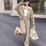 Toloer Suit Female Spring 2024 New Korean Version Loose Show Thin Casual Two-Piece Set Of Fashion Foreign Style Hoodie-Outfit