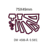 Set Cute Princess Dress Metal Cutting Dies Scrapbooking New Craft Stamps die Cut Embossing Card Making Stencil