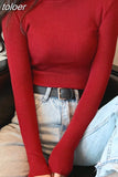 Women Pullovers Sweater Autumn Winter Turtleneck Knitted Sweater Women Long Sleeve Tops Short Slim Sweaters Girls Clothes
