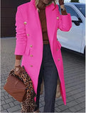 And Winter 2025 New Multi-Color Multi-Code Jacket Collar Long Coat