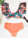 Leopard Tie Bikini Set New Sexy Bikini Swimwear Women Bikini 2022 Woman Swimsuits Women Bikinis Set Swimsuit Summer