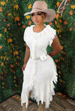 Sleeveless Fringe Sweater