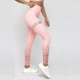 Printed Leggings Women Fitness Leggings For Women Pink Jeggings Sportswear Femme High Waist Exercise Leggings