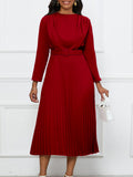 Women's Ebay New Temperament Elegant Pressure Commuting OL Solid Color African Large-Size