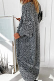 Fashion Grey Long Sleeve With Pocket Knit