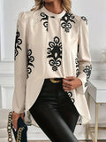Women's Autumn And Winter Long-Sleeved Shirt New Elegant
