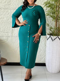 Women's Large-Size Fashion Round-Neck Bag OL Temperament Tongle Elegant African