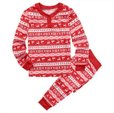 Popular Style Christmas Parent-Child Suit Printed Household Pajamas Two-Piece Set Of LQ3066-Outfit