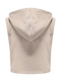 Unisex Men Women Sleeveless Hooded Vest Skeleton Hollow Out Solid Color Hoodies Streetwear Summer Party Clubwear 2023-Outfit