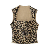 Summer Animal Print Knitted Blouse 5584202 Half Skirt 5584203-Outfit