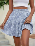 Floral High Waist Mini