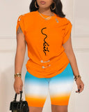 Independent Station Fashion And Leisure Design Pin Digital Printing Set-Outfit