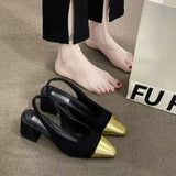Evening Summer Heels 2025 French Small Fragrant Sandals High-End Pointed With Skirt Women's