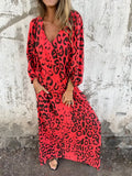 Women's Spring Summer New V-Neck Fashion Holiday Print