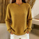 Sheintemu Autumn And Winter Round Collar Long-Sleeved Button Sweater New