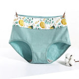 Seamless Panties Women High Waist Cotton Briefs Breathable Cute