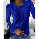 Explosion Women's 2025 Summer New T-Shirt Back Jacket Lace
