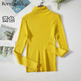 2022 Basic Turtleneck Women Sweaters Autumn Winter Tops Slim Women Pullover Knitted Sweater Jumper Soft Warm