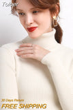 Winter Women Turtleneck Sweater Basic Knitted Soft Pullovers Cashmere Jumpers For Women Fashion Elastic Warm
