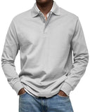 New Men's Casual Long-Sleeved Button-Down