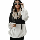 And Winter 2025 Tie-Up Hooded Hooded Tweed