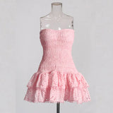 Heavy Industry High-Sense Dress Women's 2025 Summer New Sick Flower Slimming Small Short